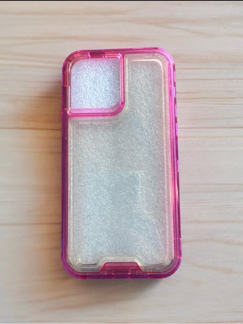 Clear Pink Protective Phone Case - Slim Shockproof Cover